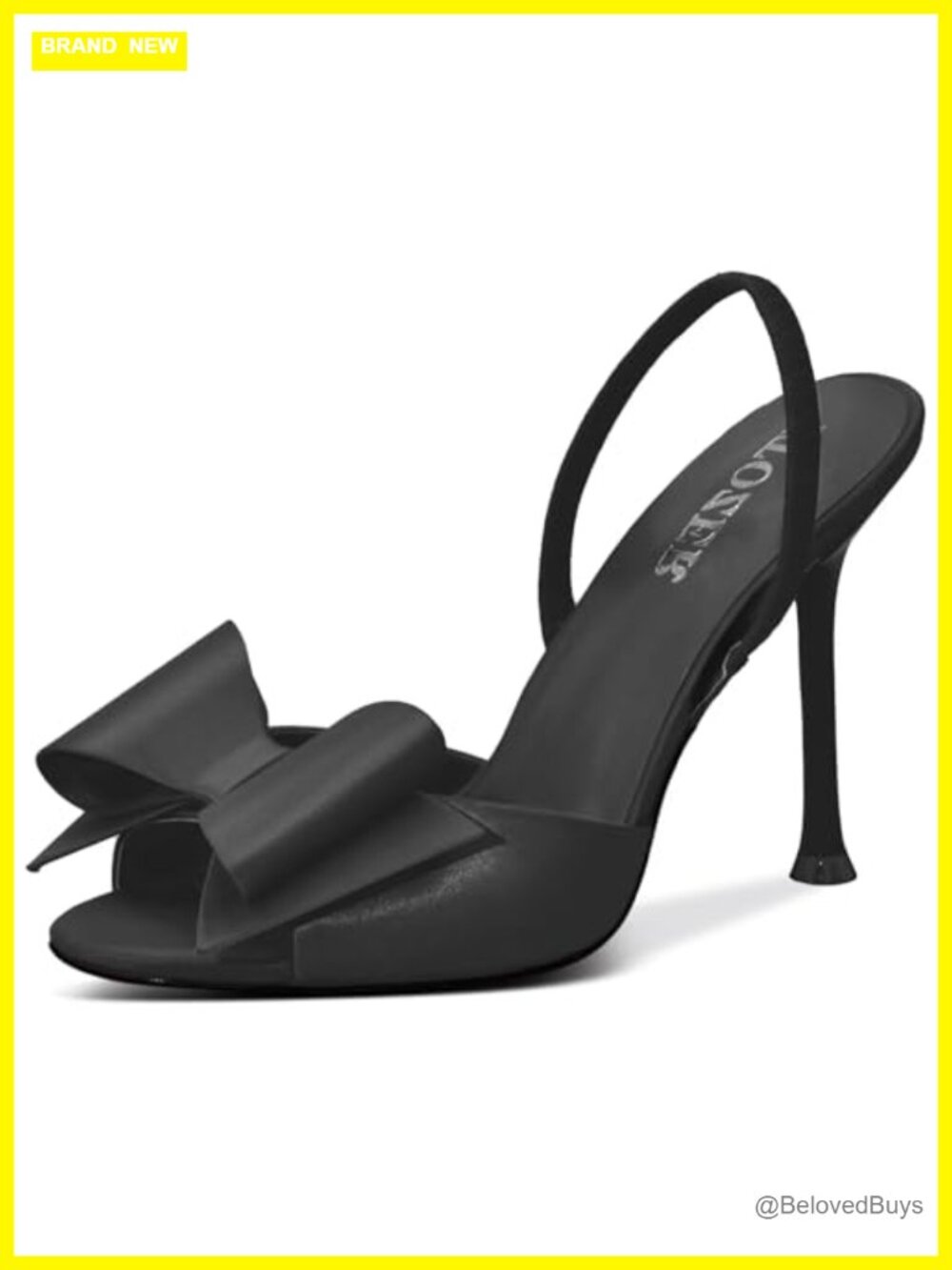 Satin Slingback Open Toe Mules Sandals Bow Stiletto Heels Wedding Party